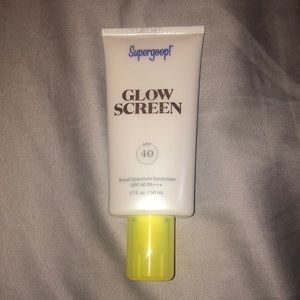 Unopened bottle of supergoop glow screen